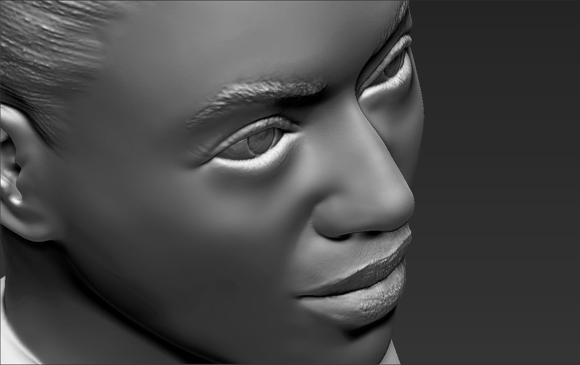 Beyonce Knowles bust ready for full color 3D printing 3D print model_47