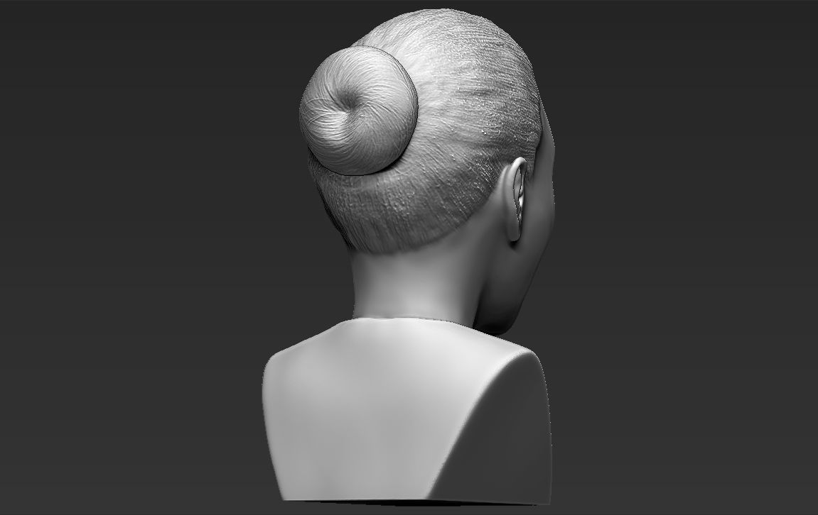 Beyonce Knowles bust ready for full color 3D printing 3D print model_32