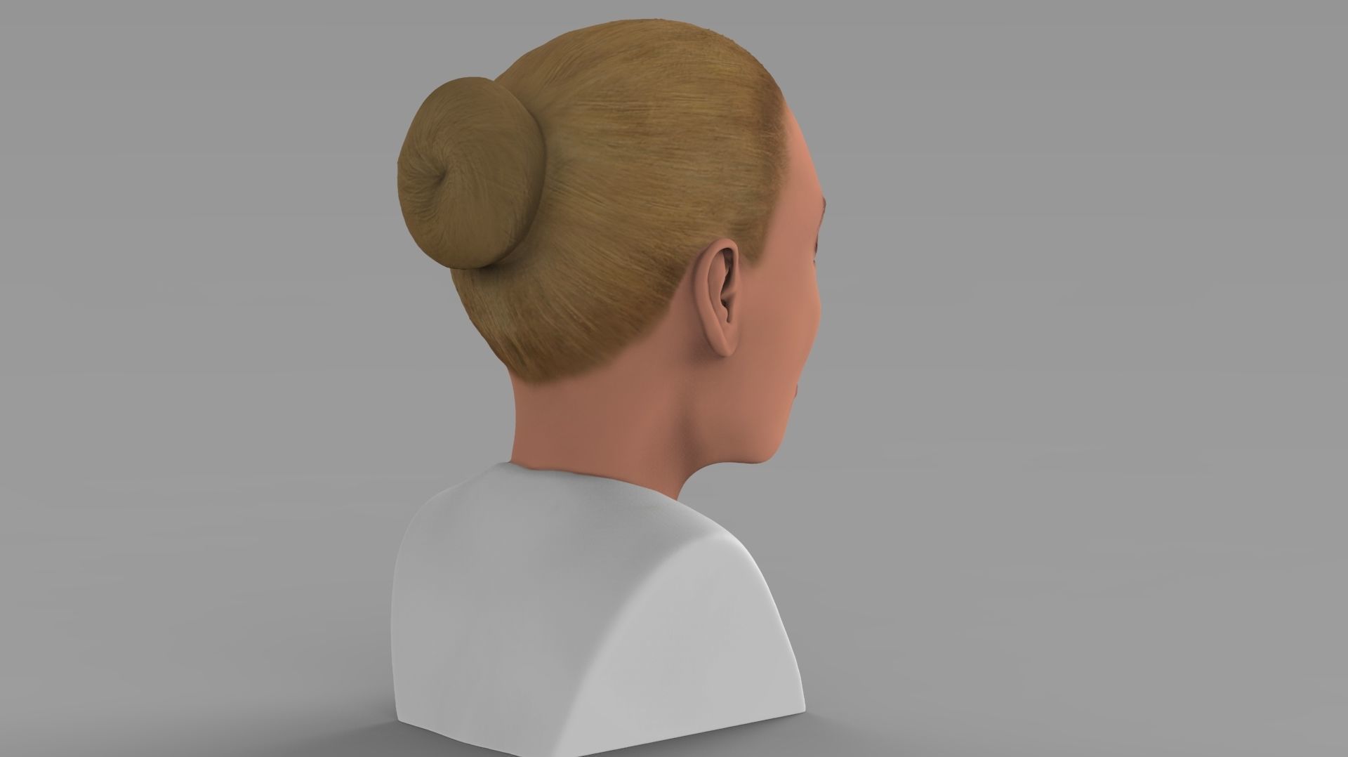 Beyonce Knowles bust ready for full color 3D printing 3D print model_7