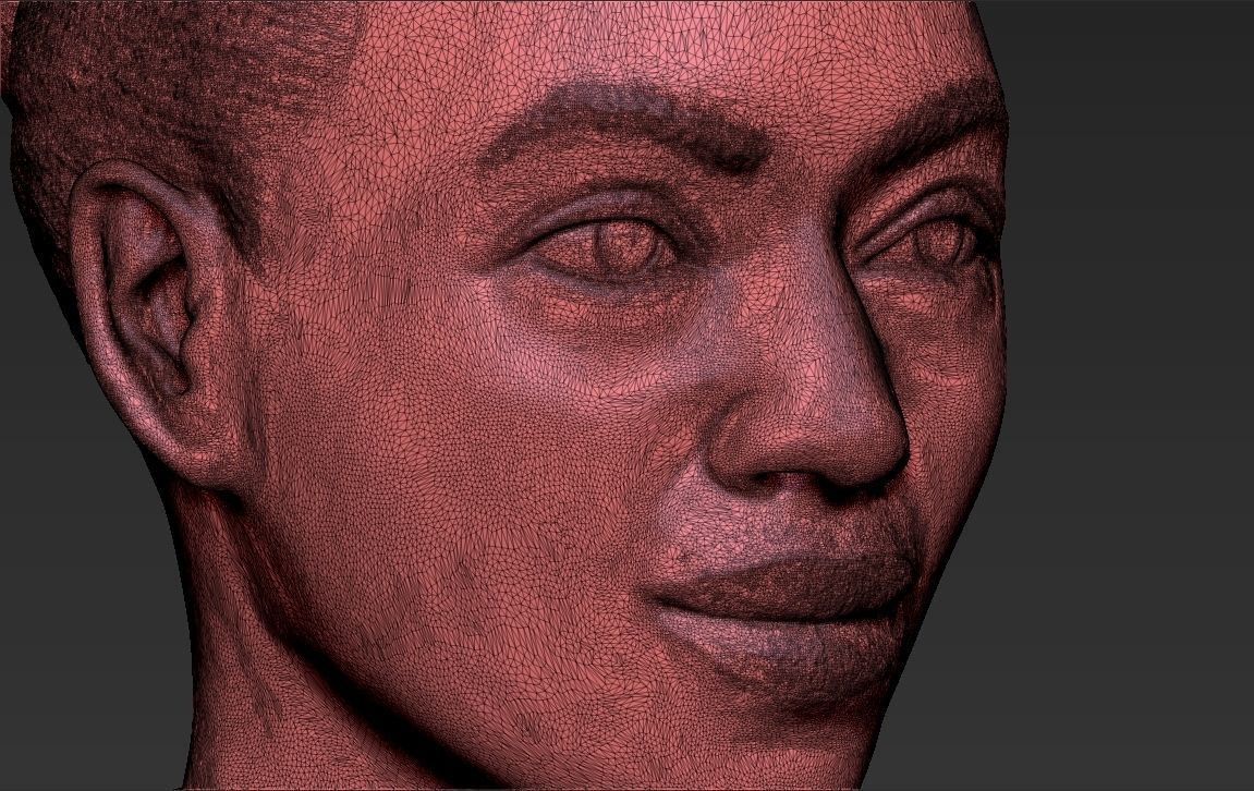 Beyonce Knowles bust ready for full color 3D printing 3D print model_54