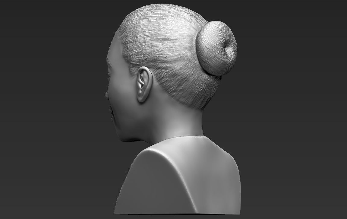 Beyonce Knowles bust ready for full color 3D printing 3D print model_29