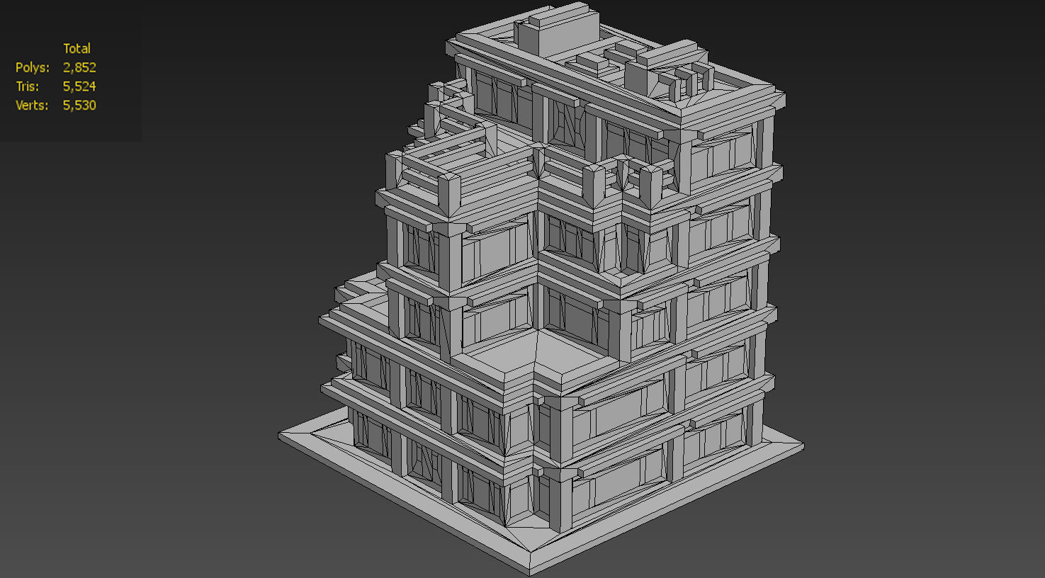 House Voxel - 20 Low-poly 3D model_4