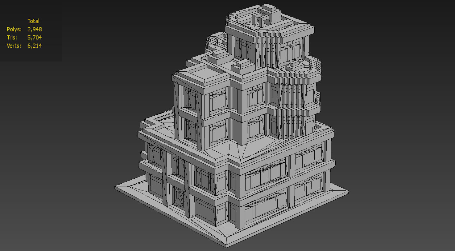 House Voxel - 21 Low-poly 3D model_4