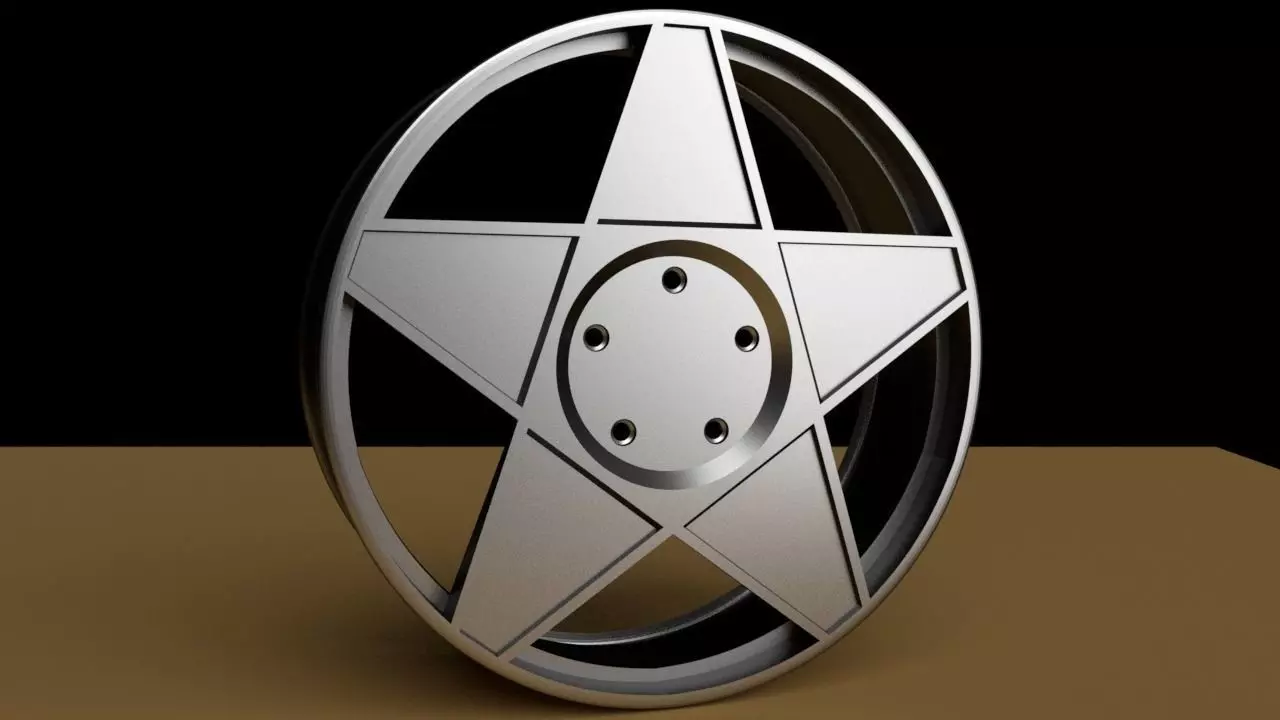 Llanta 02 Low-poly 3D model_0