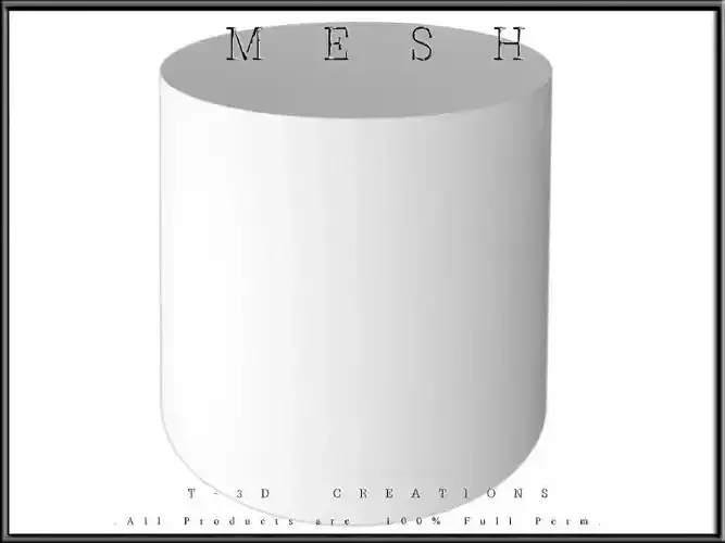 Cylinder Object Low-poly 3D model