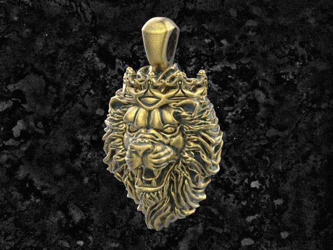 Lion pendant 3D print model