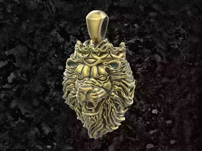 Lion pendant 3D print model