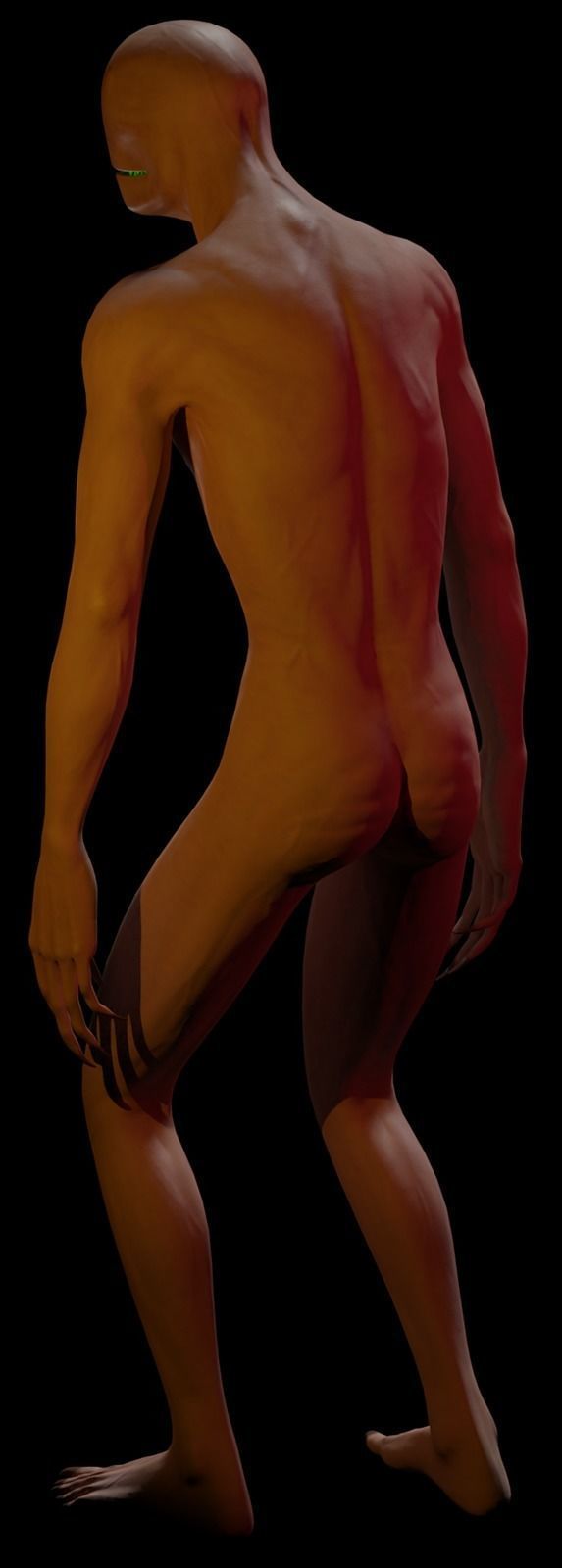 Horror Creep Nightmare Low-poly 3D model_8