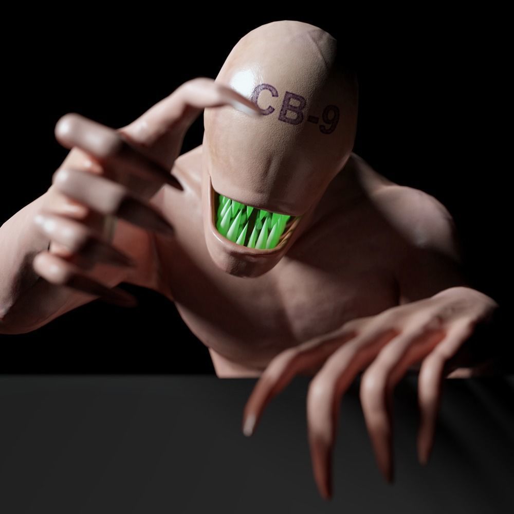 Horror Creep Nightmare Low-poly 3D model_5