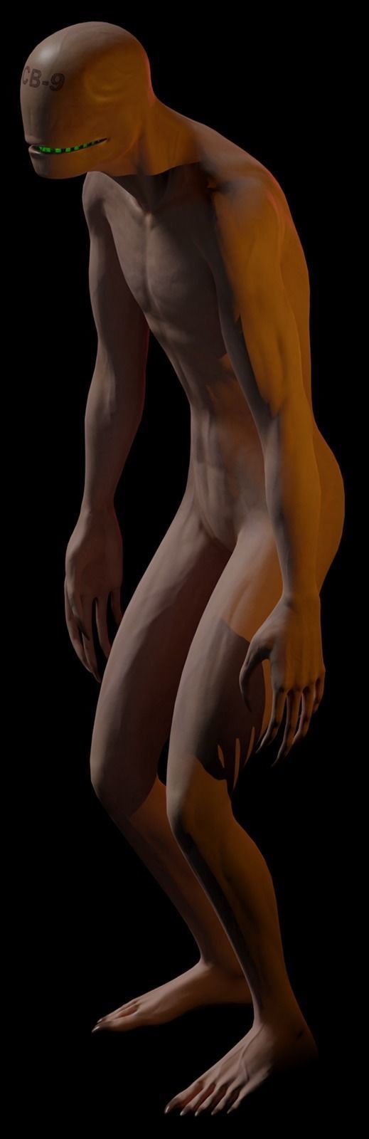 Horror Creep Nightmare Low-poly 3D model_7