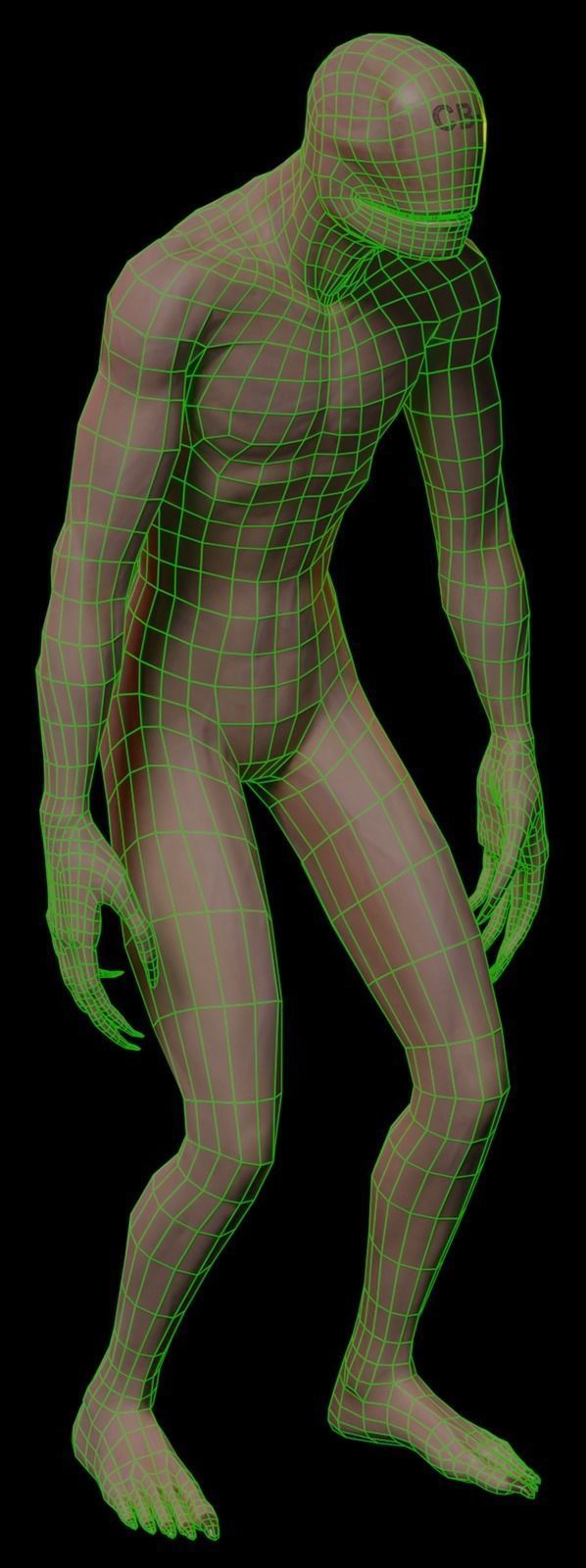 Horror Creep Nightmare Low-poly 3D model_10