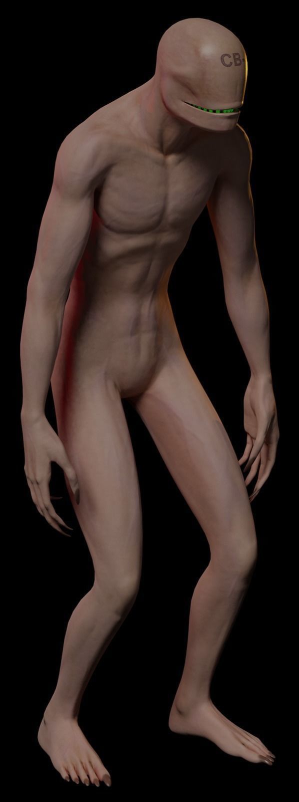 Horror Creep Nightmare Low-poly 3D model_6