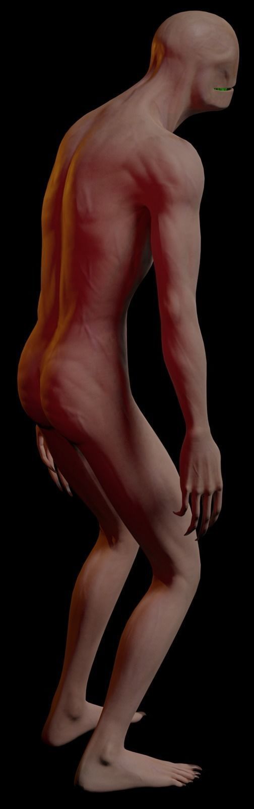 Horror Creep Nightmare Low-poly 3D model_9