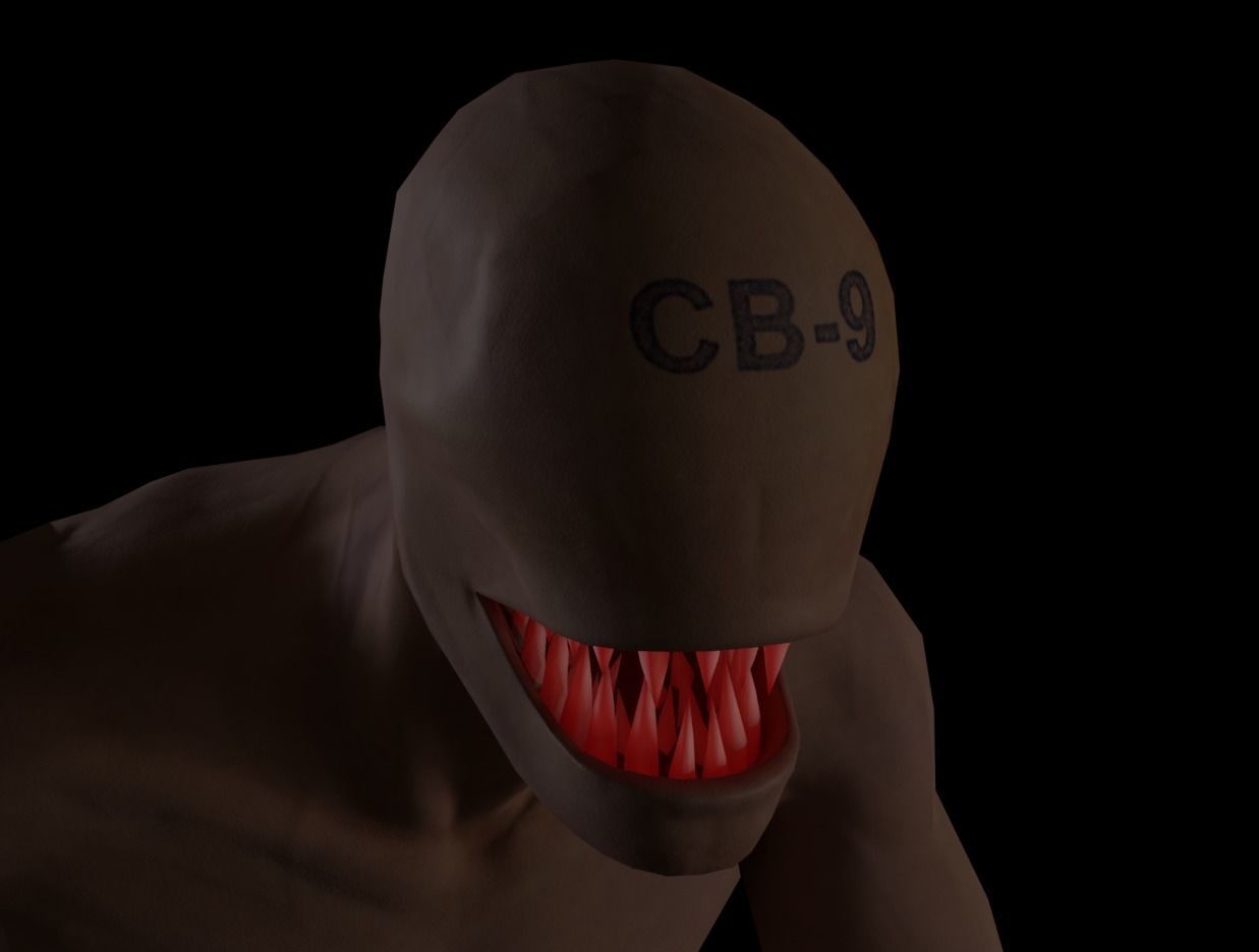 Horror Creep Nightmare Low-poly 3D model_16