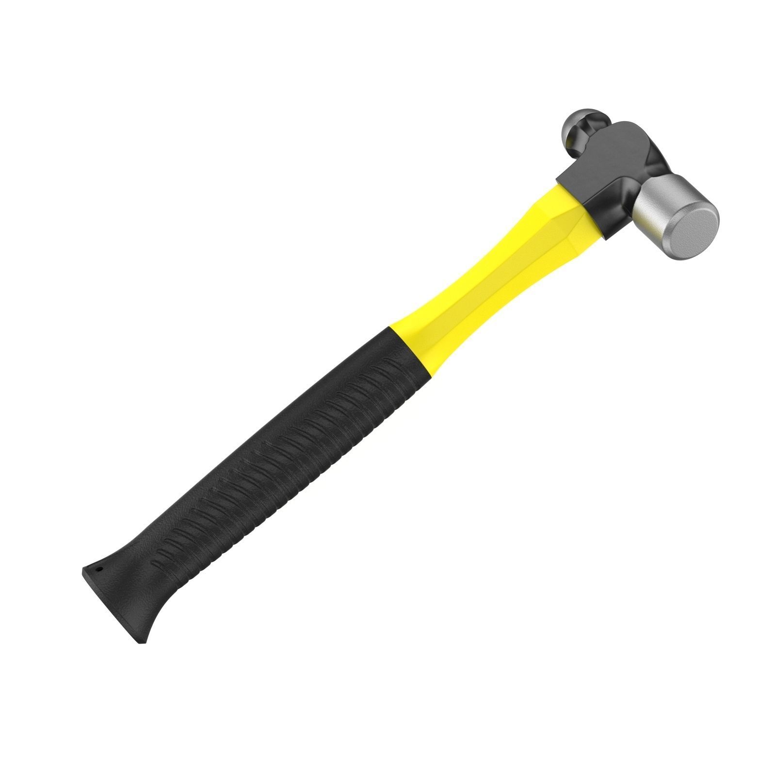 Graphite Ball Pein Hammer 3D model_2