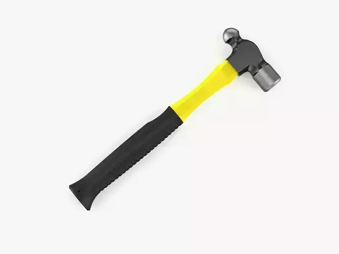 Graphite Ball Pein Hammer 3D model