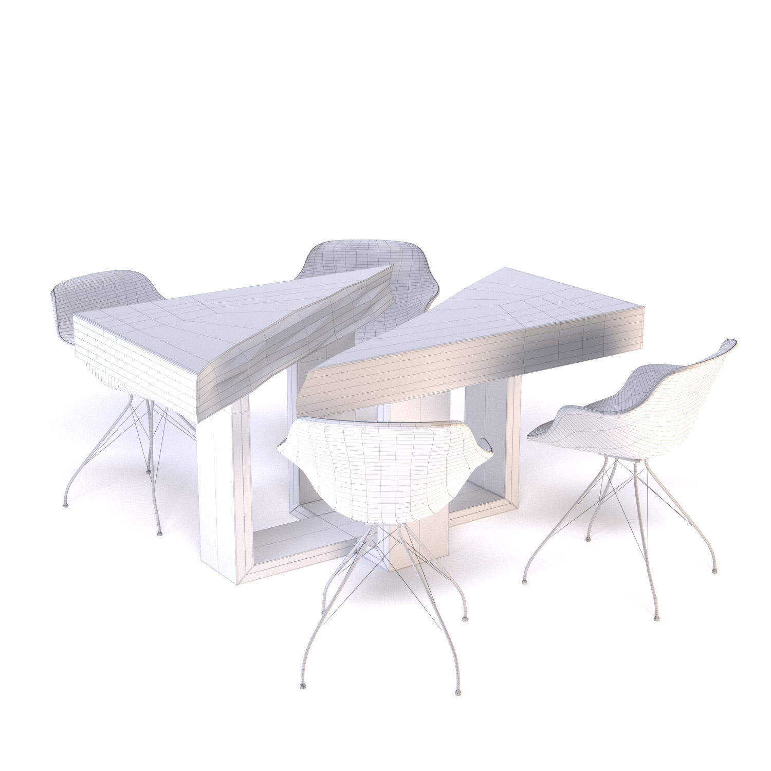 Resin river coffe table 3D model_6