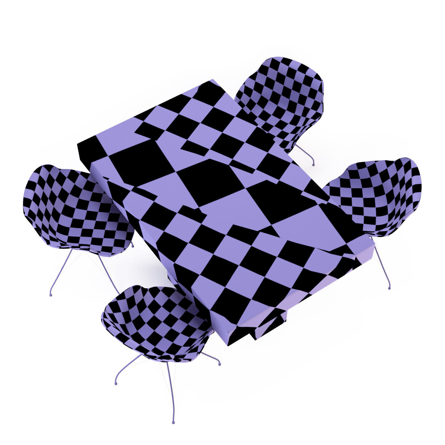 Resin river coffe table 3D model_5