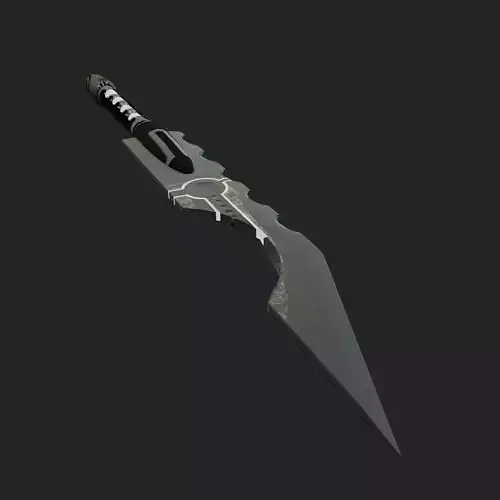 Futuristice SciFi Knife Asset Free low-poly 3D model
