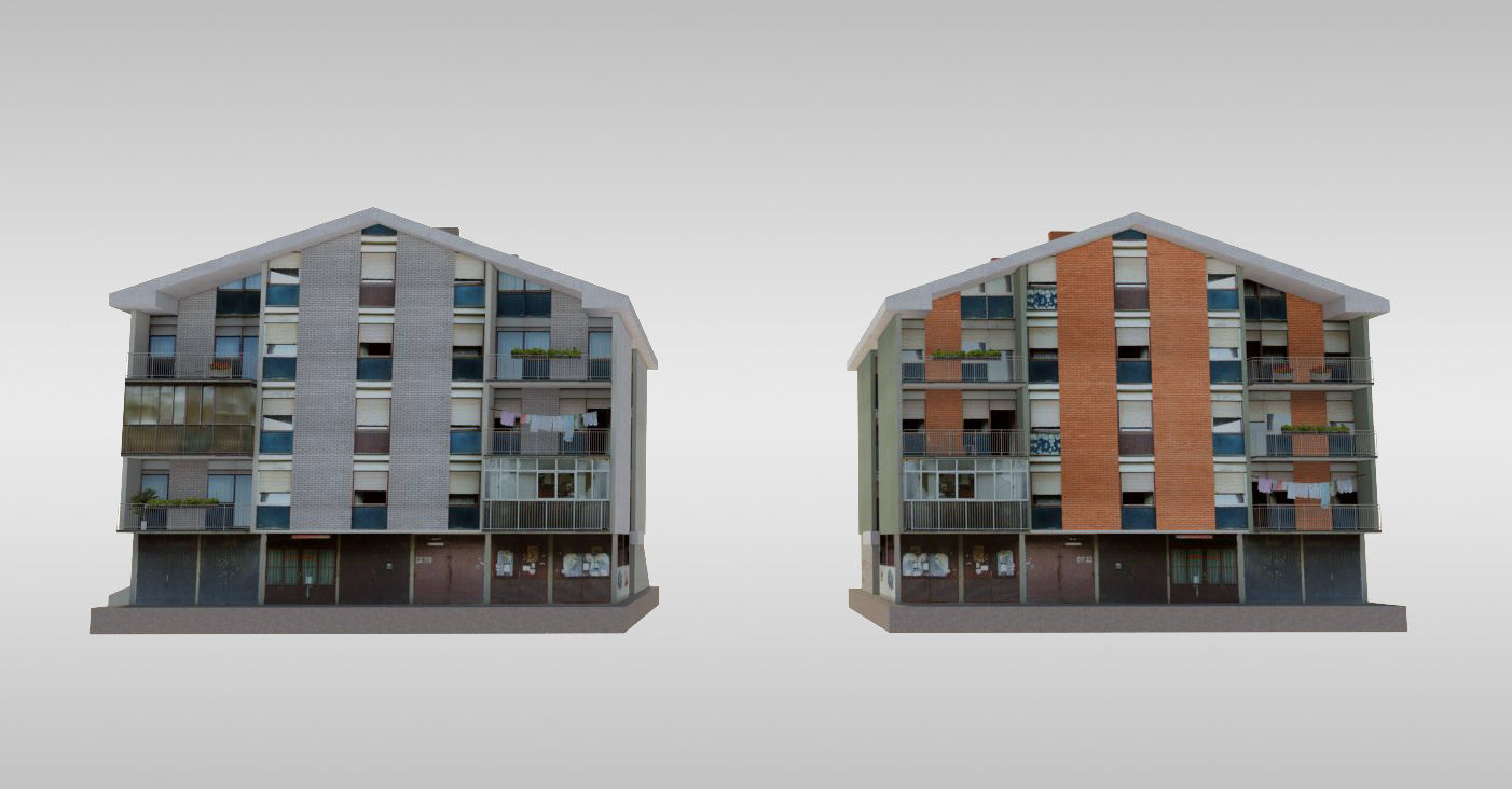 Suburban Condos 1 Low-poly 3D model_3