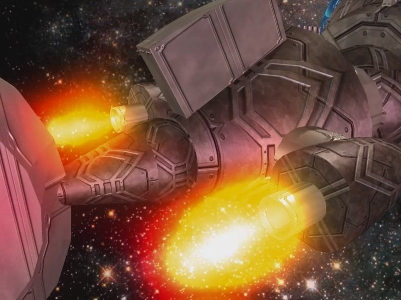 long nose fish spaceship Low-poly 3D model_11