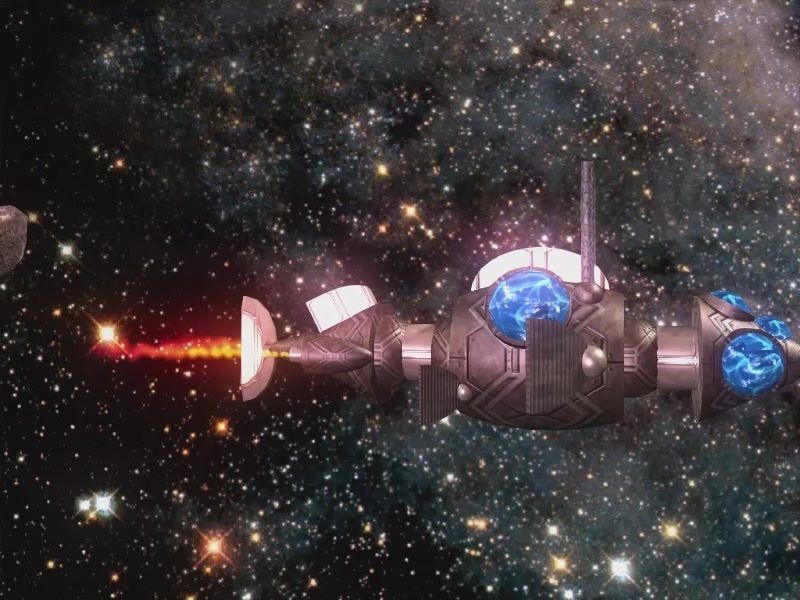 long nose fish spaceship Low-poly 3D model_1