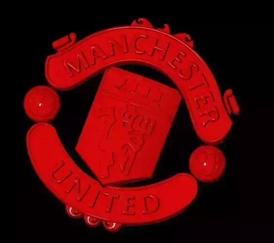 Manchester United Football Club 3D Logo 3D print model