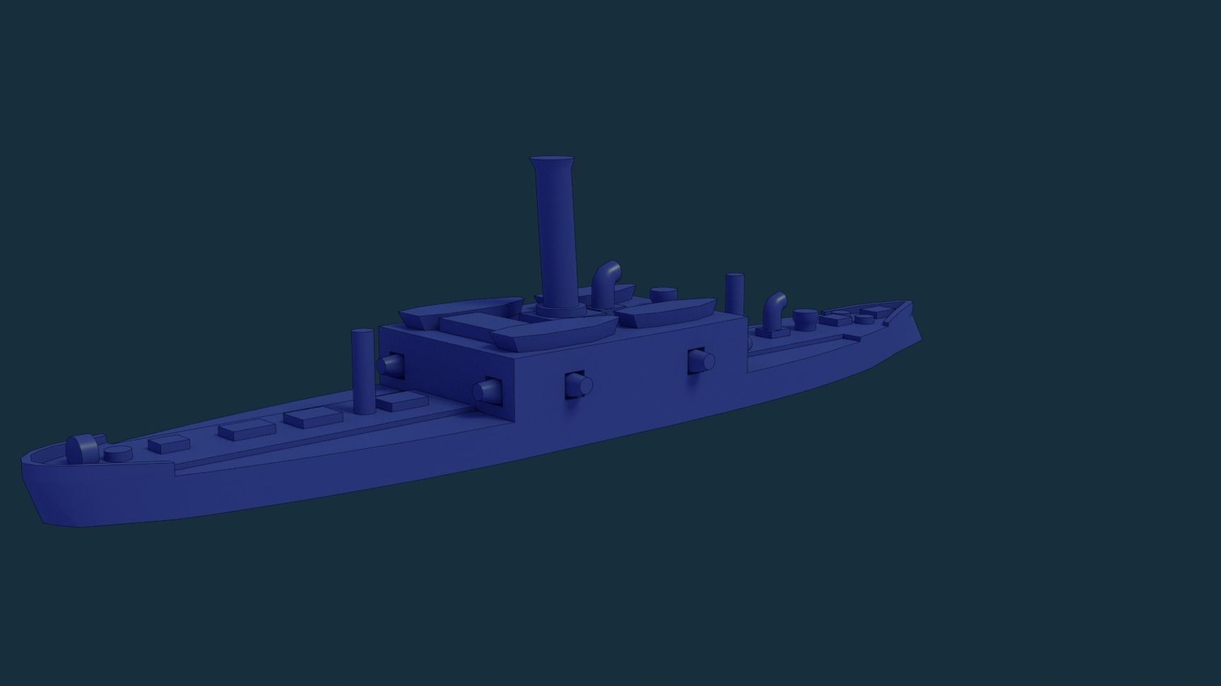 Brazilian Armored Corvette Marriz e Barros 3D print model_6
