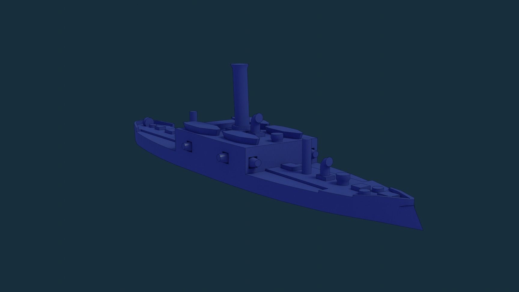 Brazilian Armored Corvette Marriz e Barros 3D print model_8
