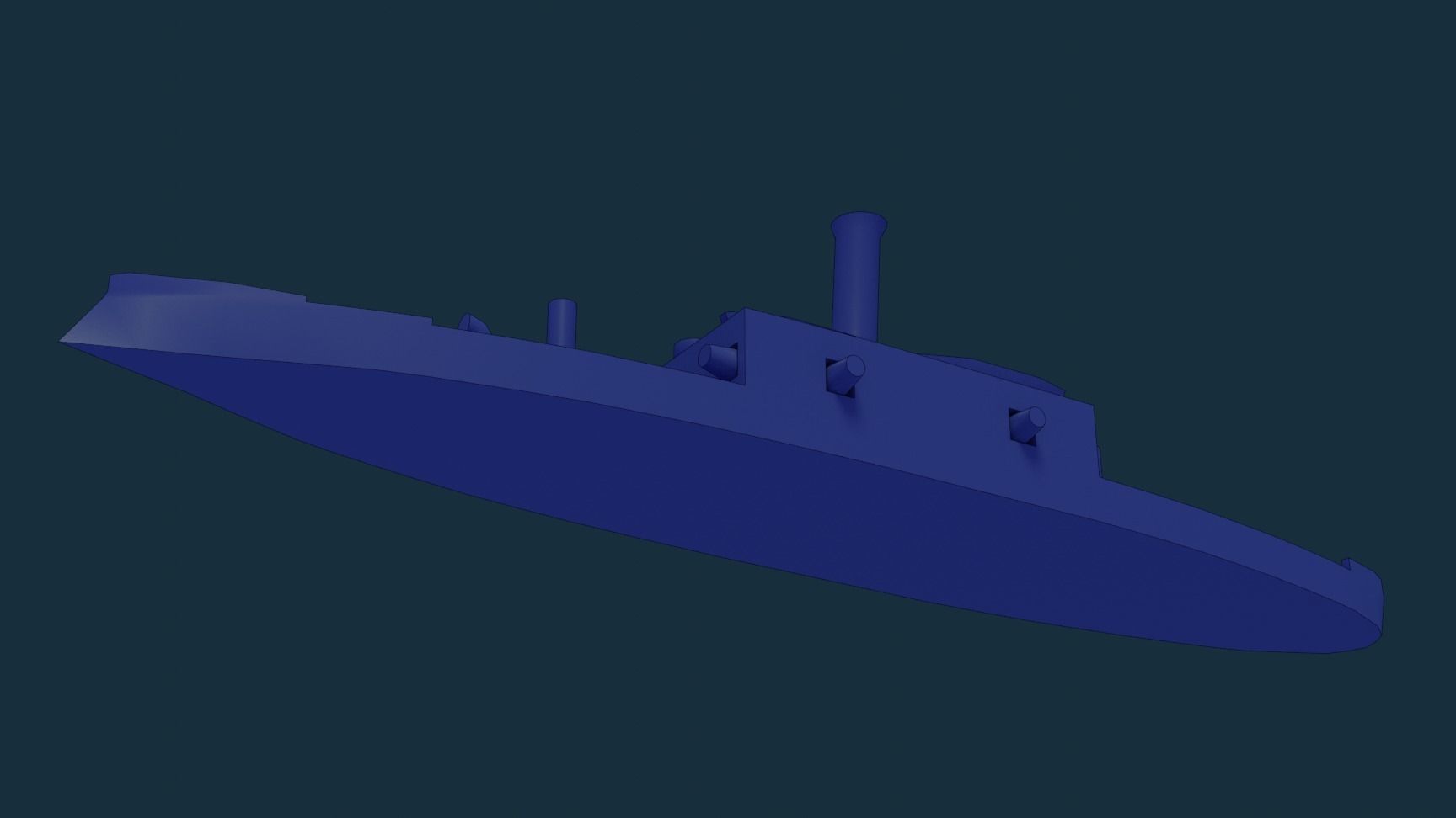 Brazilian Armored Corvette Marriz e Barros 3D print model_12