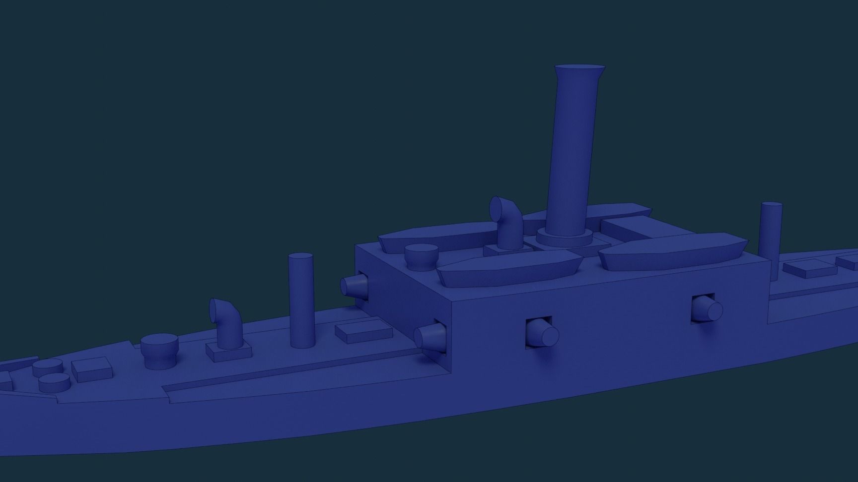Brazilian Armored Corvette Marriz e Barros 3D print model_13