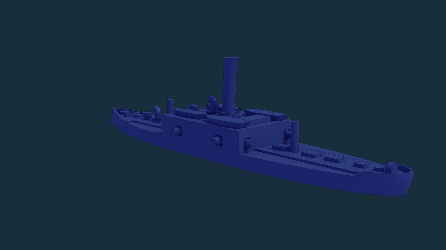 Brazilian Armored Corvette Marriz e Barros 3D print model_4