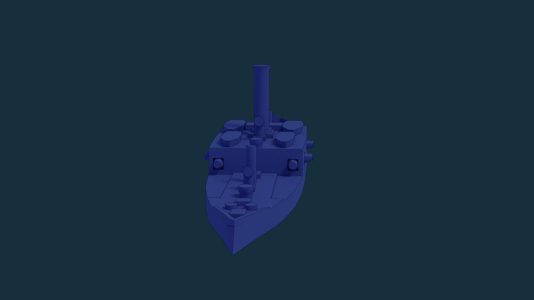 Brazilian Armored Corvette Marriz e Barros 3D print model_9