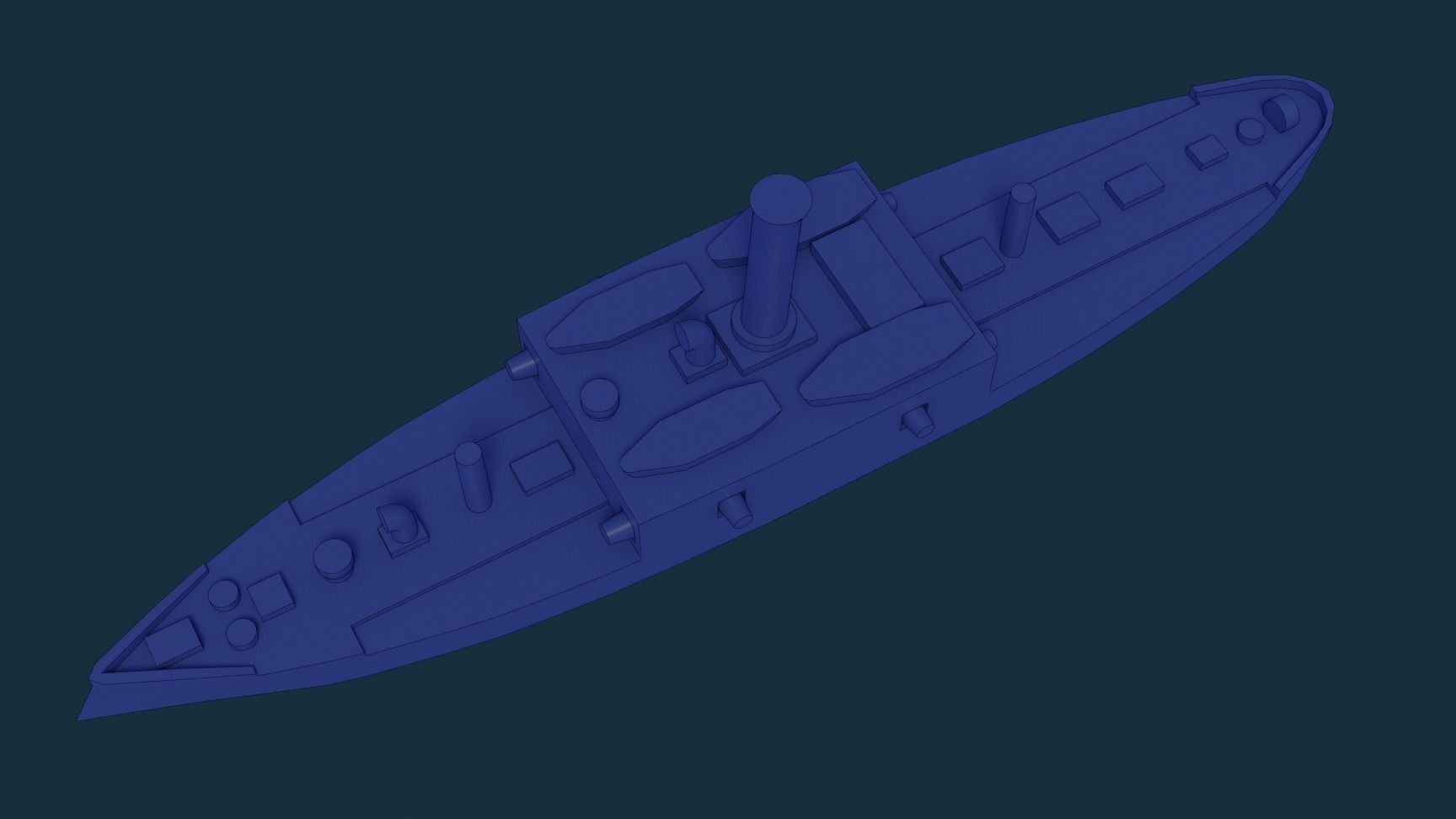 Brazilian Armored Corvette Marriz e Barros 3D print model_11