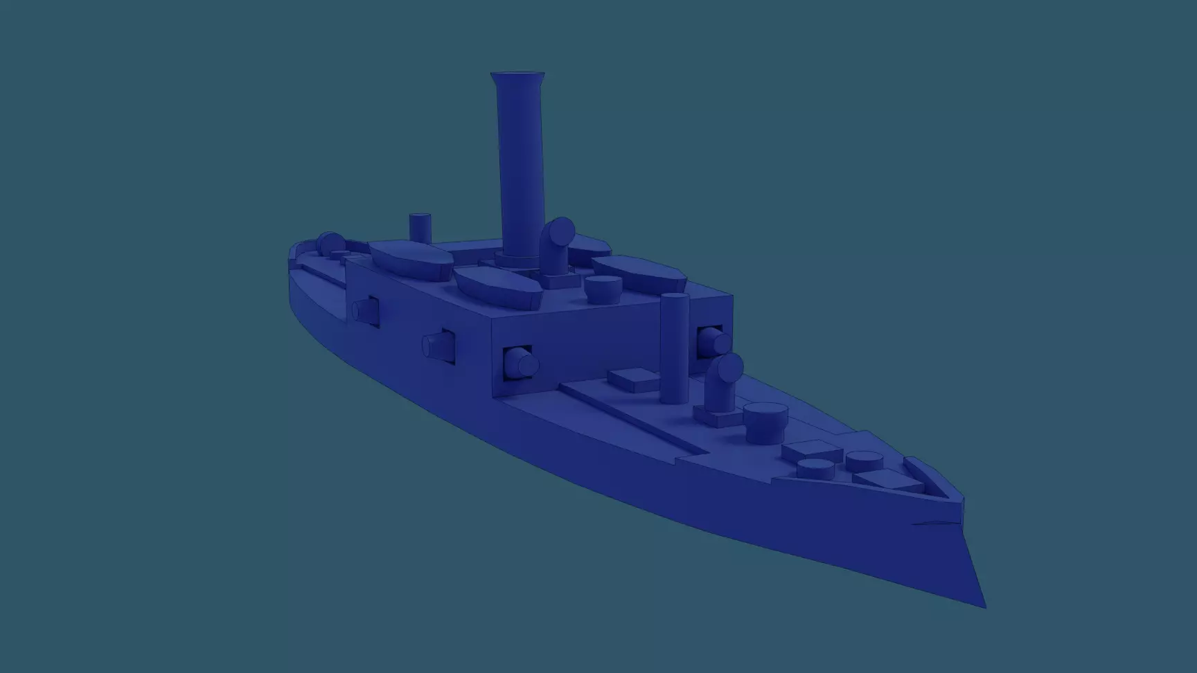Brazilian Armored Corvette Marriz e Barros 3D print model_0