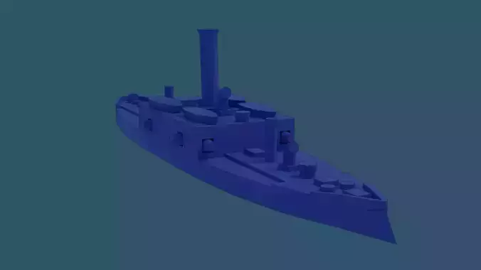 Brazilian Armored Corvette Marriz e Barros 3D print model