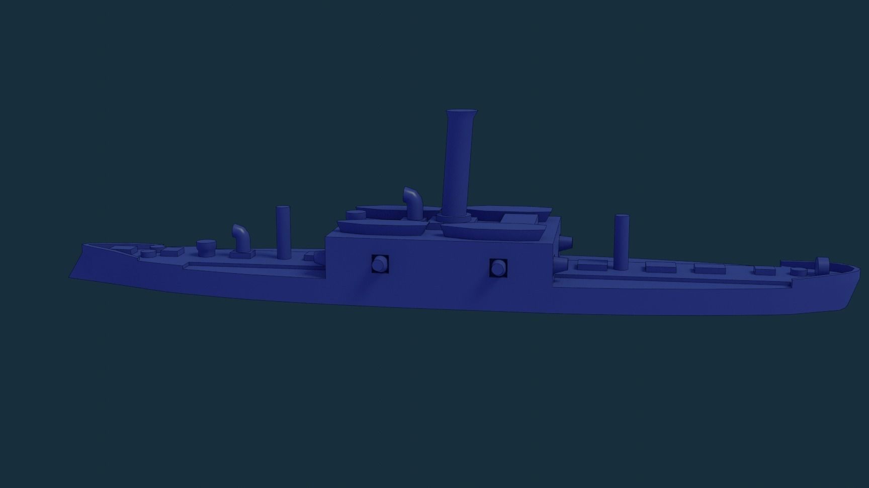 Brazilian Armored Corvette Marriz e Barros 3D print model_3