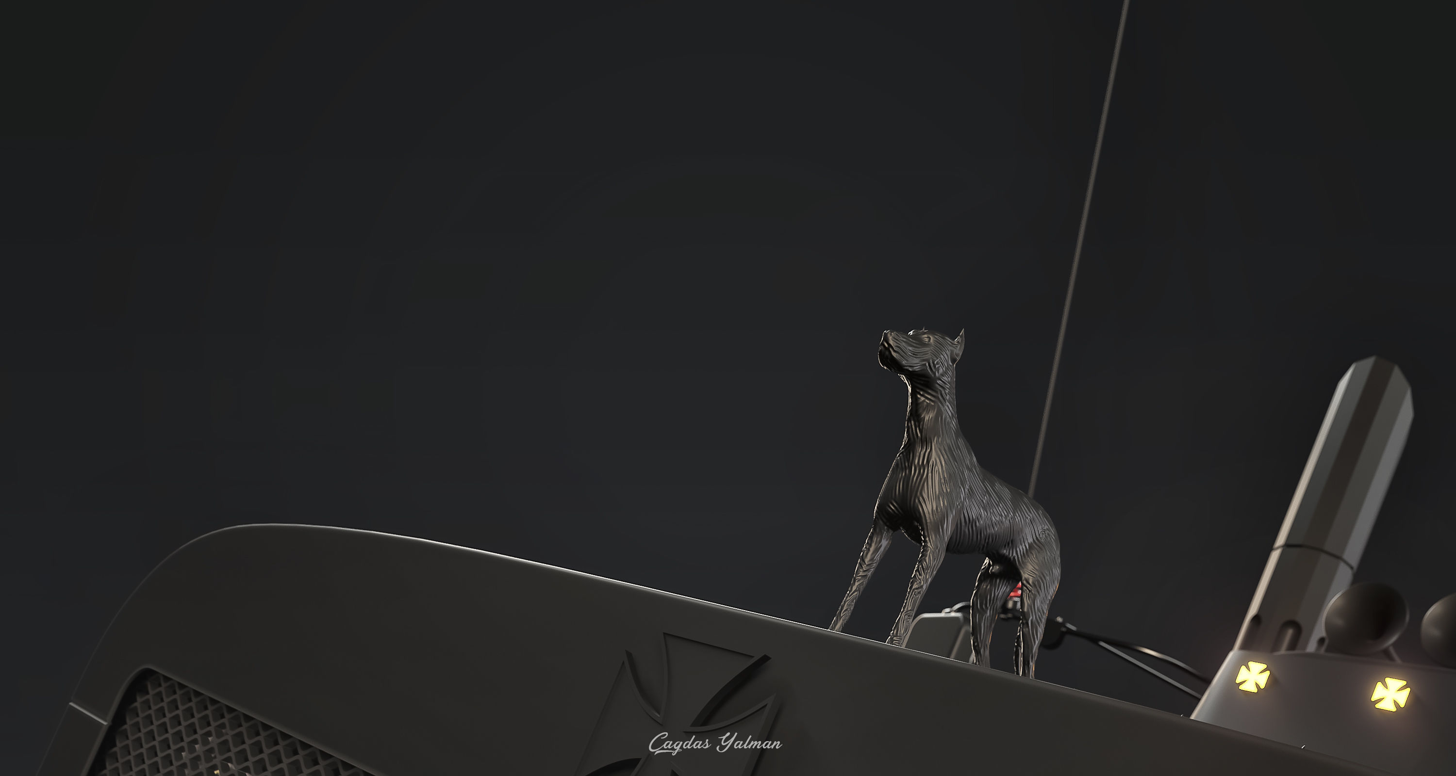 Peterbilt 389  Black Label Society  High Poly 3D model_1