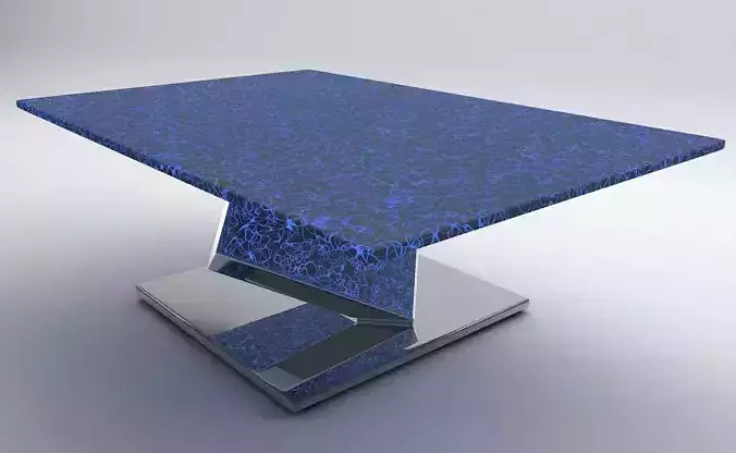 Ultrarealistic glass futuristic table