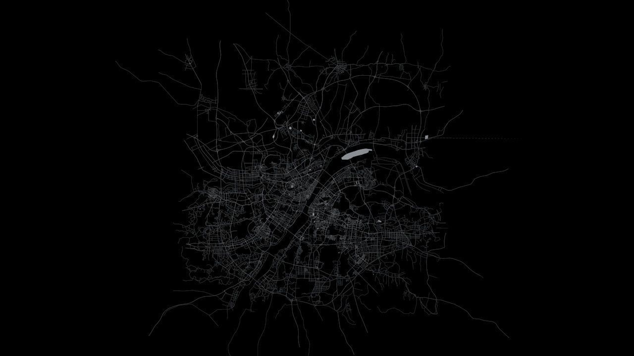 Wuhan Road Network and Streets 3D model_9