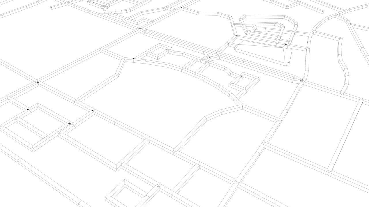 Wuhan Road Network and Streets 3D model_13