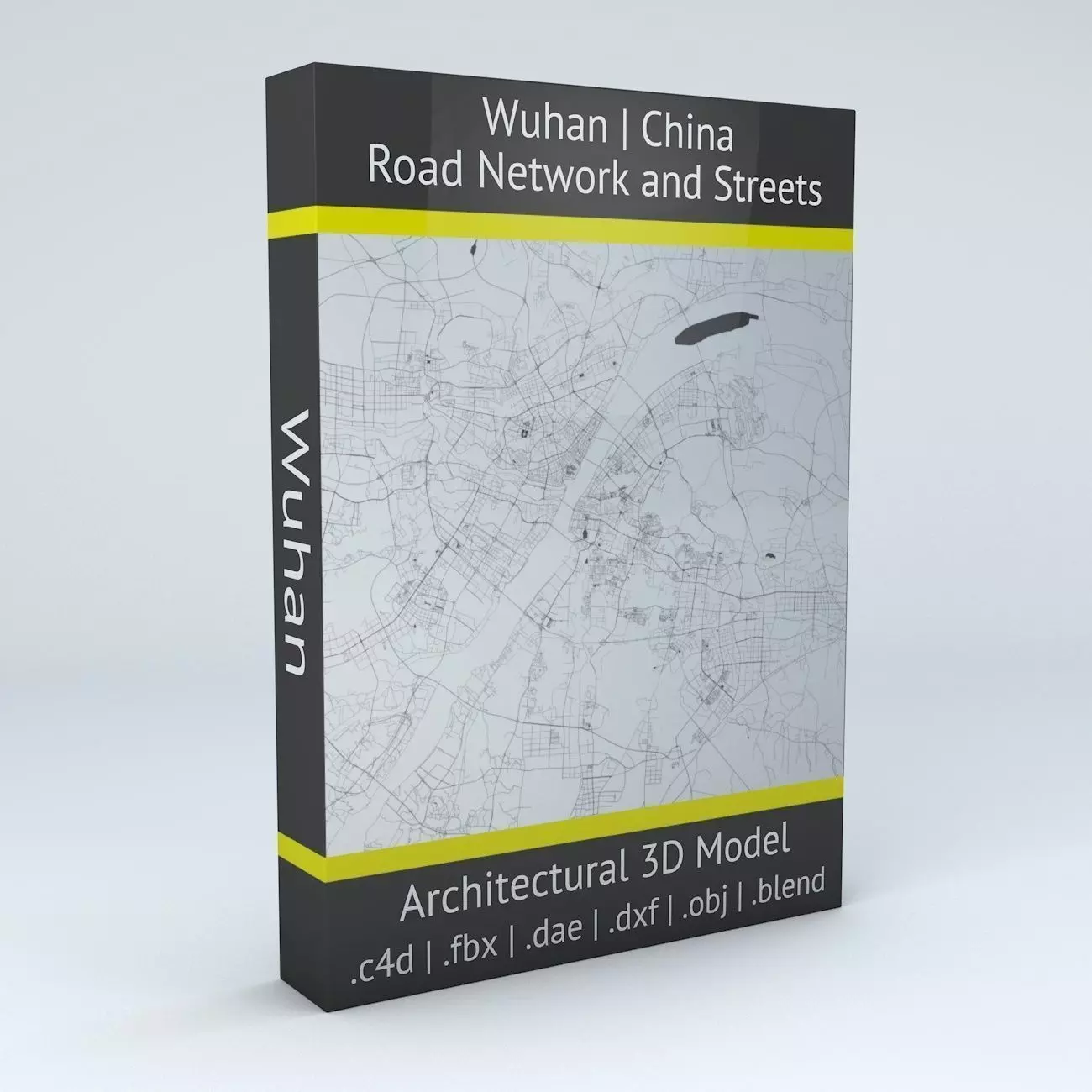 Wuhan Road Network and Streets 3D model_0