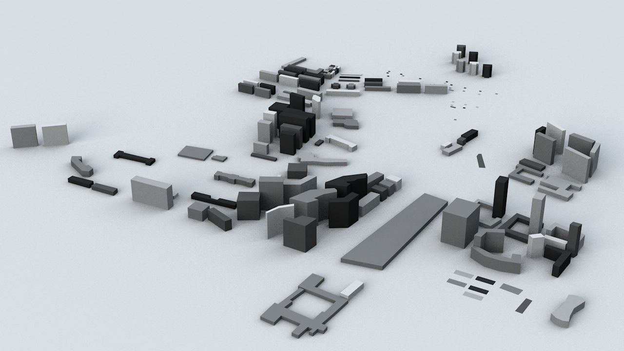 Wuhan Streets and Buildings 3D model_7