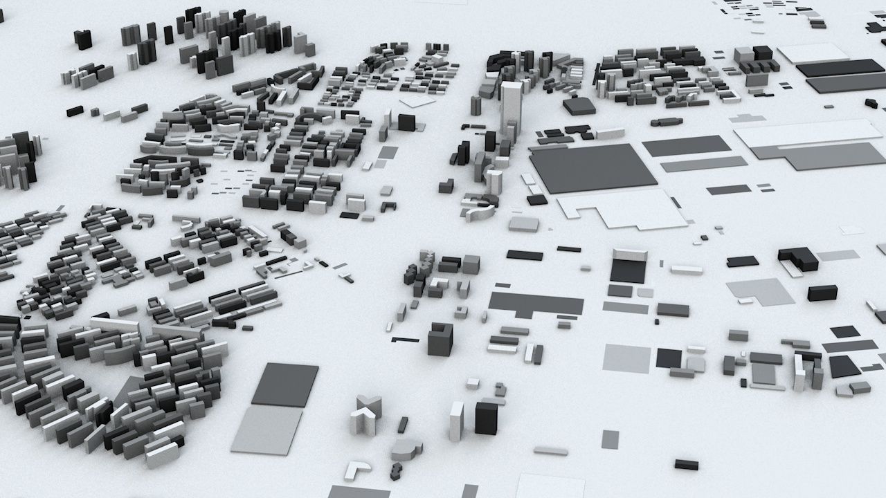 Wuhan Streets and Buildings 3D model_4