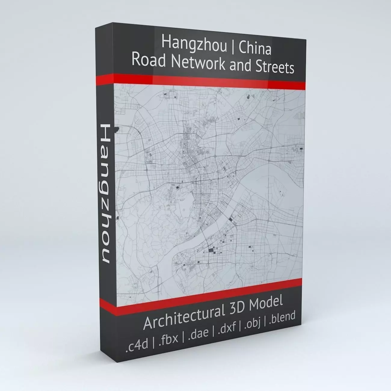 Hangzhou Road Network and Streets 3D model_0
