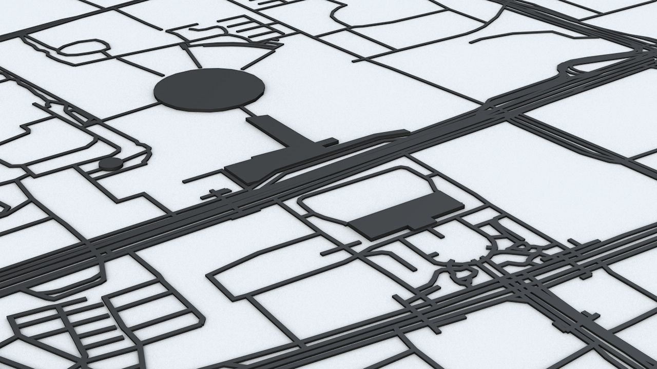 Hangzhou Road Network and Streets 3D model_6