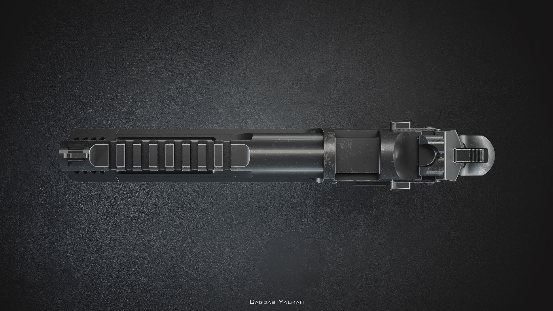 Desert Eagle  L5 Custom - High Poly Model 3D model_3