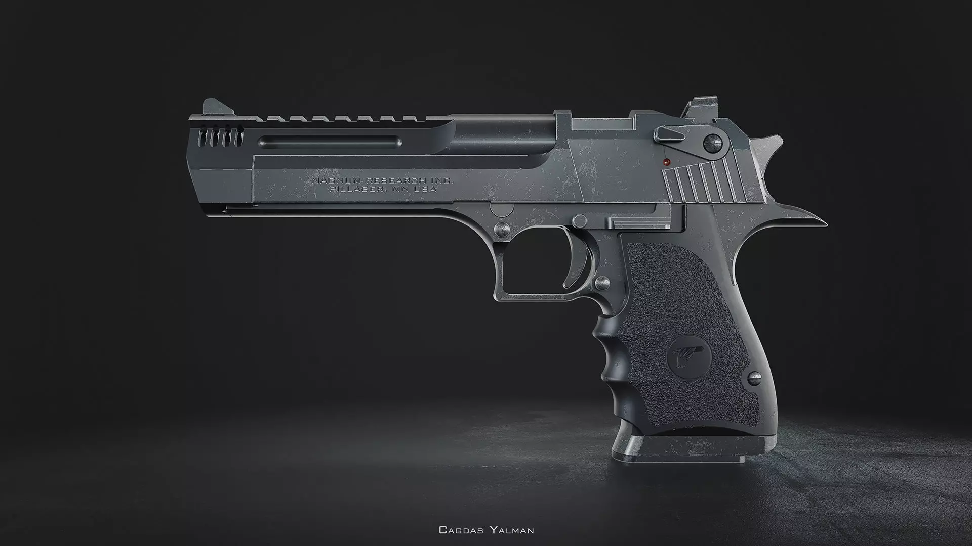 Desert Eagle  L5 Custom - High Poly Model 3D model_0