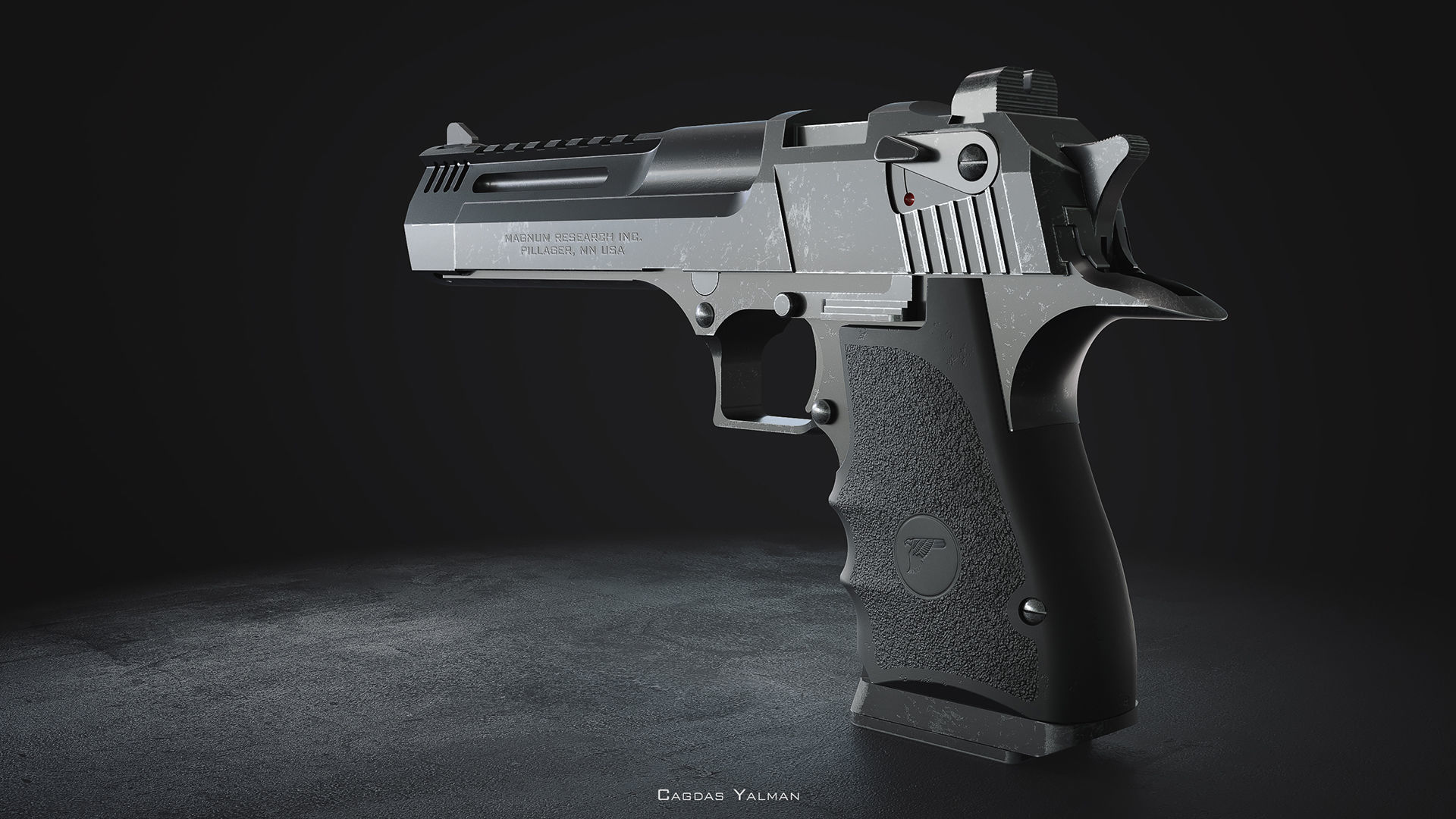 Desert Eagle  L5 Custom - High Poly Model 3D model_2