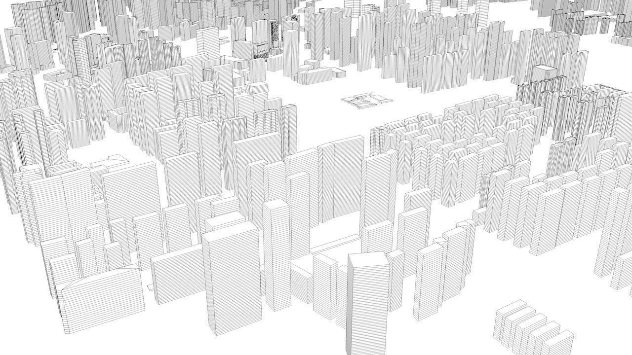 Hangzhou Streets and Buildings 3D model_13